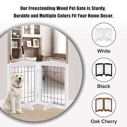 LZRS Temporary Gate in 30"Height-2 Panel, White
