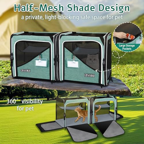 Petskd Animal Carrier in 38.0"L x 17.0"W x 18.0"H, Green