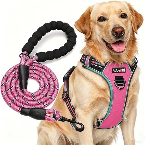 tobeDRI Animal Harness in Large, Pink/Turquoise