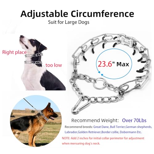 Aheasoun Animal Collar in Large,4.0mm,23.6-Inch, with Buckle