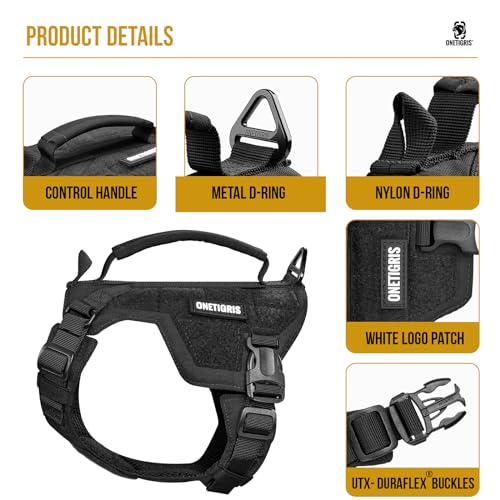 ONETIGRIS Animal Harness in XXS, Black