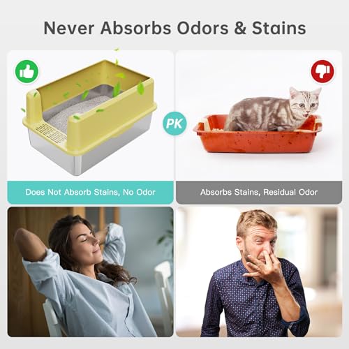 WoofiGo Litter Box in X-Large, 21 - Yellow (Pack of 1)