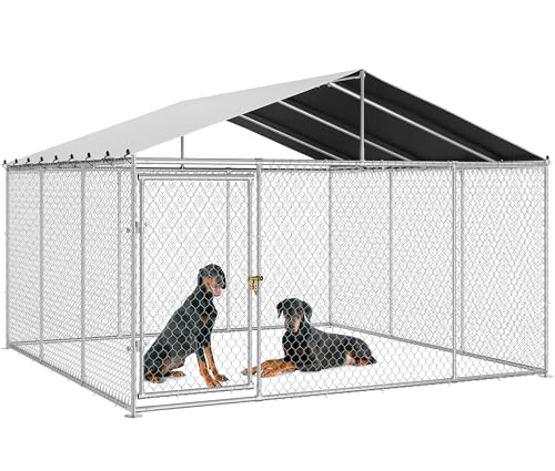 DWVO Animal Cage in 14.7' x 14.7', Silver