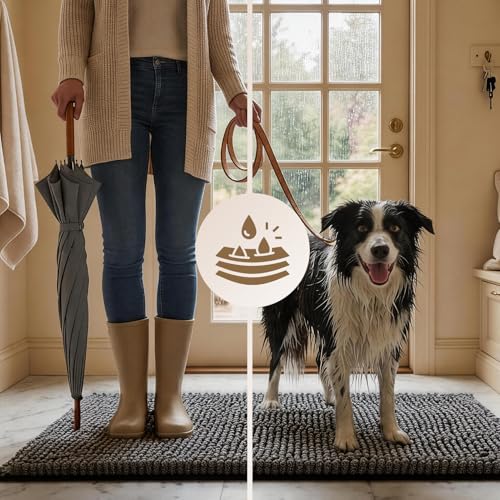 EHEYCIGA Pet Bed Mat in 24x16inch, Dark Grey