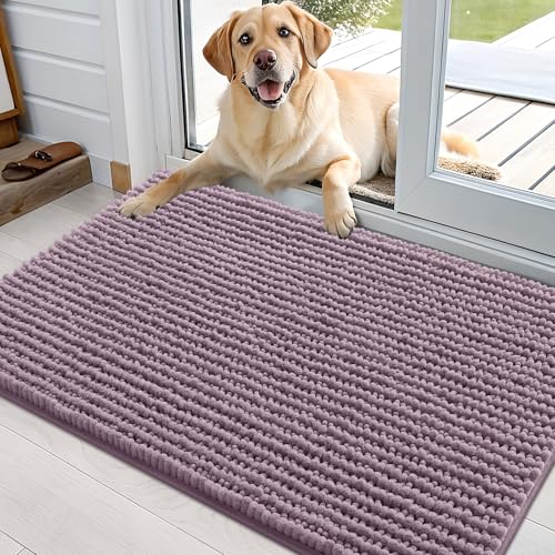 OLANLY Pet Bed Mat in 36" X 24", Deep Plum