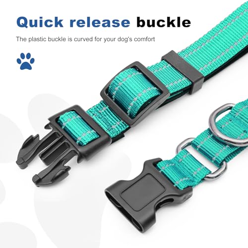 GDLKPS Animal Collar in XS:3/4" Wide for 11.5"-13.5" Neck, Green