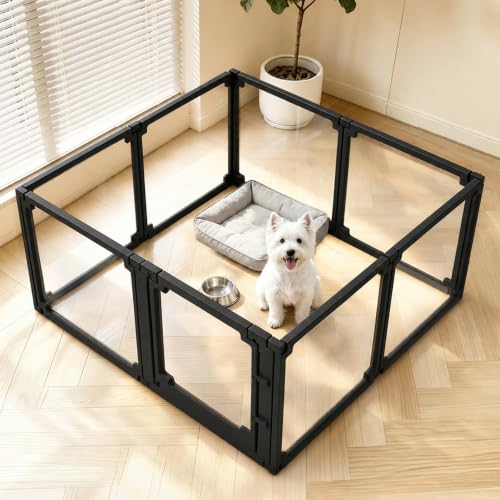 EVOTAILS Pet Playpen in 24", Black