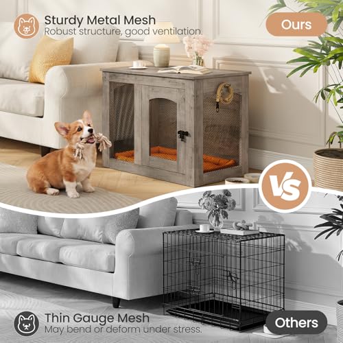 CHOEZON Animal Cage in 30.1"L x 13.2"W x 23.8"H, Greige