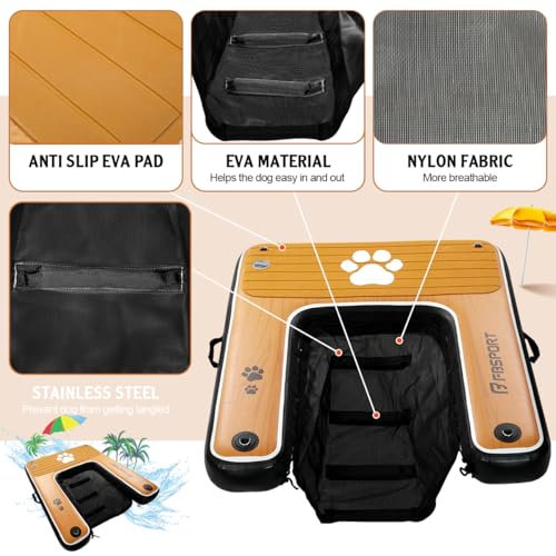 FBSPORT Ramp in 47"*39"*6", Black&wood Grain