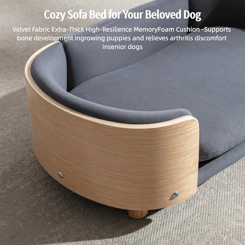 Trygoal Pet Bed Mat in 26.38, Dark Blue & Walnut