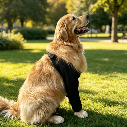 Harikaji Pet Supplies in L-Length 9'' Girth<8.2'', Black Waterproof (Pad Upgrade)