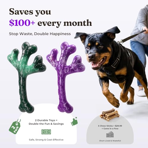 Frienhund Pet Toy in 3 Pack, Deep purple-3-Pack