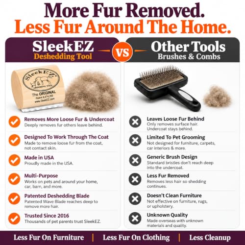 SleekEZ Hair Brush in 5 Inch - (2 Pack), Multi-colored