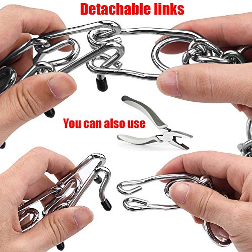 Aheasoun Animal Collar in Large, 4.0mm, 23.6-Inch, Silver