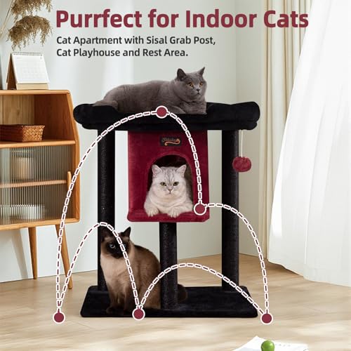 Feliskyn Pet Activity Structure in 28 Inches, Black