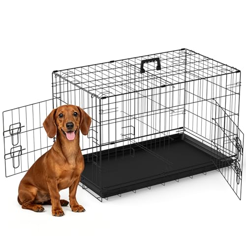 FDW Animal Cage in 30.0"L x 18.0"W x 20.0"H, Black