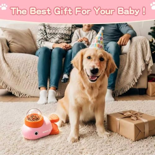 Star&Mi Pet Feeder in Whale-Pink