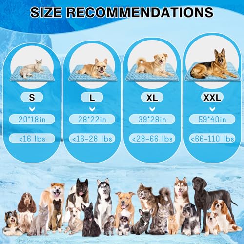 XinChangShangMao Pet Bed Mat in Small 20''×16'', Blue