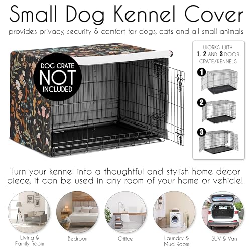 Sweet Jojo Designs Animal Cage in 24.0"L x 20.0"W x 18.5"H, Wild Flower Black