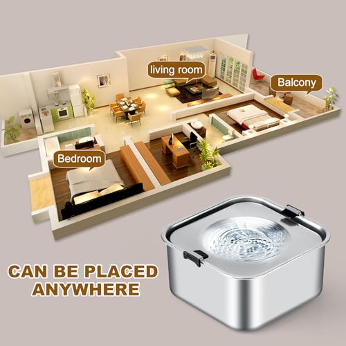 LQPBDFDC Animal Water Dispenser in Square, Dog Water Bowl