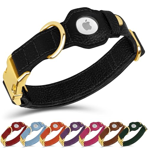 BUDKAS Animal Collar in XS, 9"-12" Neck Fit, Black
