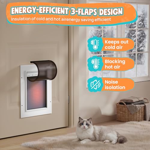 Tiylibe Pet Door in Small, White