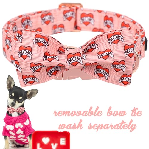 Unique style paws Animal Collar in XS, heart-bow