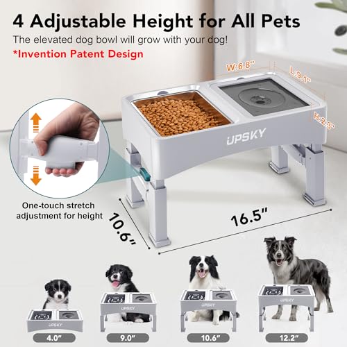 UPSKY Pet Feeder in E-3-in-1 (White)