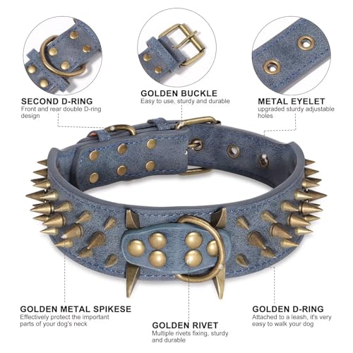 Beirui Animal Collar in Neck 18-23", Blue