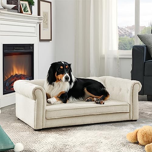 KEIKI Pet Bed Mat in 39" x 23.6" x 15", Beige