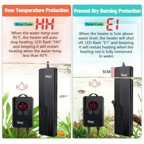 hygger Pet Supplies in 800W for 80-220 Gallon
