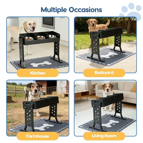 YeeJinHong Pet Feeder in Black