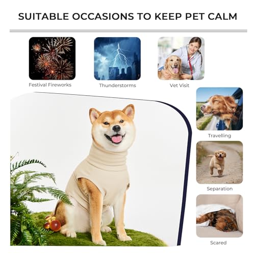 Haloumoning Pet Apparel in X-Small, Beige
