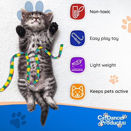 Cat Dancer Pet Toy in 1 pack, Multi Color Pattern (Colors Vary)