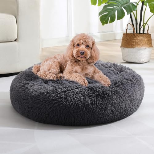 JOLLYVOGUE Pet Bed Mat in 36", Dark Grey