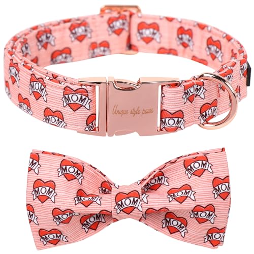 Unique style paws Animal Collar in XS, heart-bow