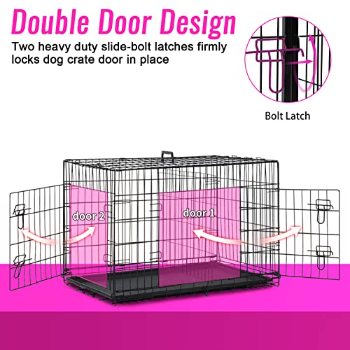 FDW Animal Cage in 48 Inch, Black