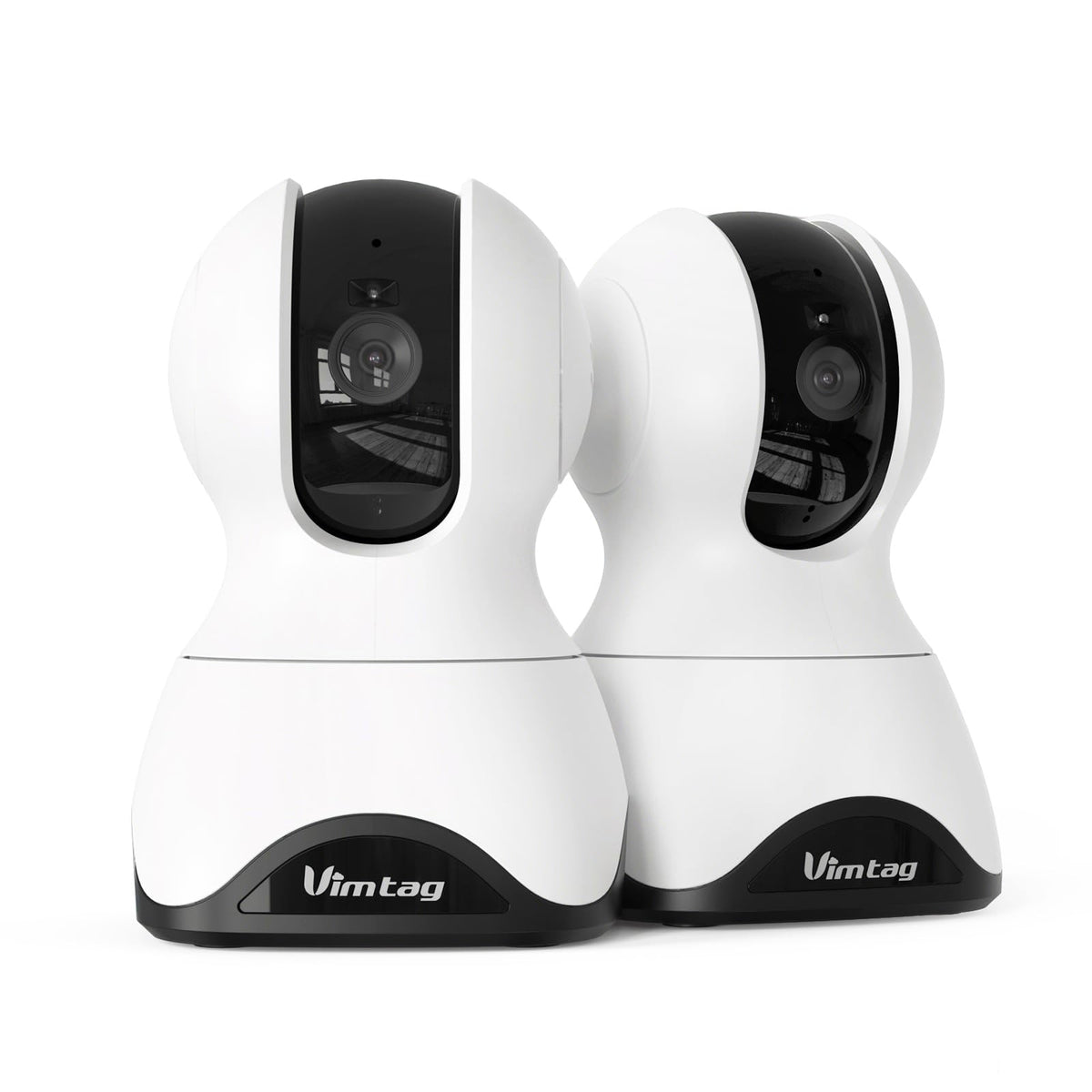 VIMTAG Security Camera in 2.5K-2Pack, Black&White
