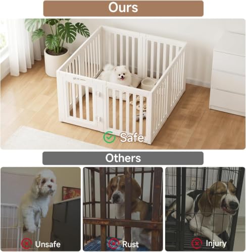 everfront Pet Playpen in 24", White