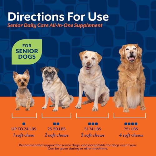 NaturVet Animal Vitamin in Senior- 60 Soft Chews, Life Stages