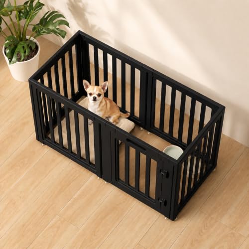 everfront Pet Playpen in 24", Black