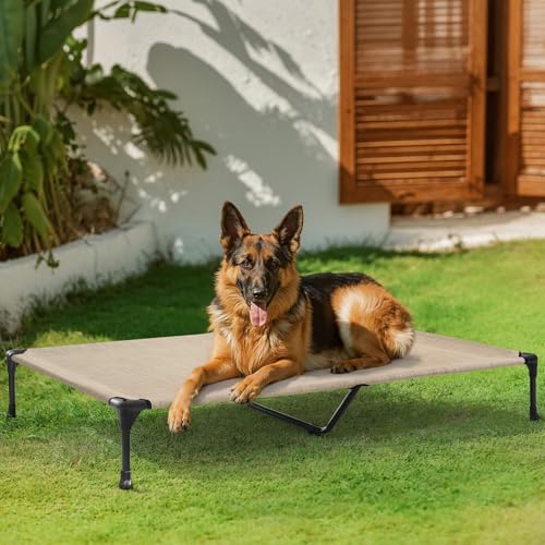 Veehoo Pet Bed Mat in 49.0"L x 33.0"W x 9.0"Th, Beige Coffee