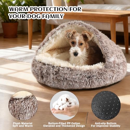 NOYAL Pet Bed Mat in X-Small 15.7'', Gradual brown