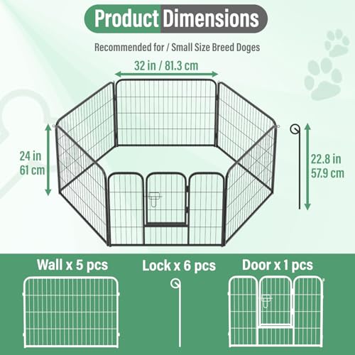 FDW Pet Playpen in Black