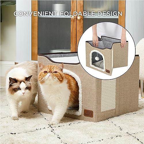Bedsure Pet Activity Structure in Single, Brown
