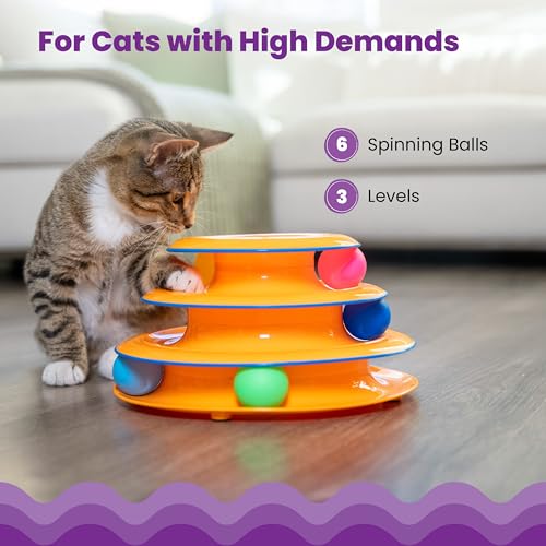 Catstages Pet Toy in One-Size, Tower Of Tracks