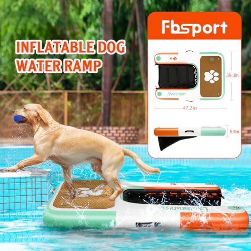 FBSPORT Ramp in 47"*39"*6", Teal&orange White