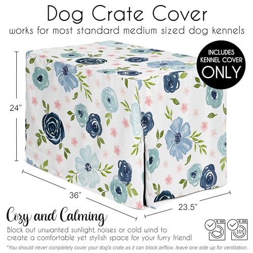 Sweet Jojo Designs Animal Cage in 36in. x 24in. x 23.5in., Pink and Blue Watercolor