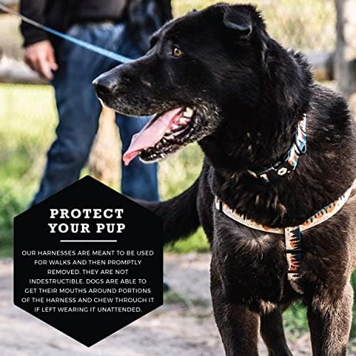 Wolfgang Man & Beast Animal Harness in Medium (5/8 Inch x 16-24 Inch), OverLand Print