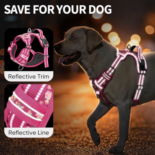 HEELE Animal Harness in S, Flower Rose